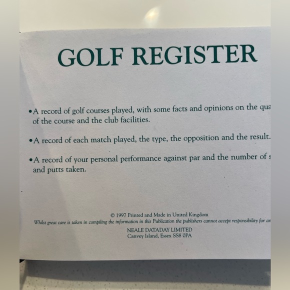 Authentic St. Andrew golf register - Picture 4 of 11